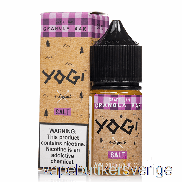 Vape Sverige Druvsylt Granola Bar - Yogi Salter E-vätska - 30ml 35mg